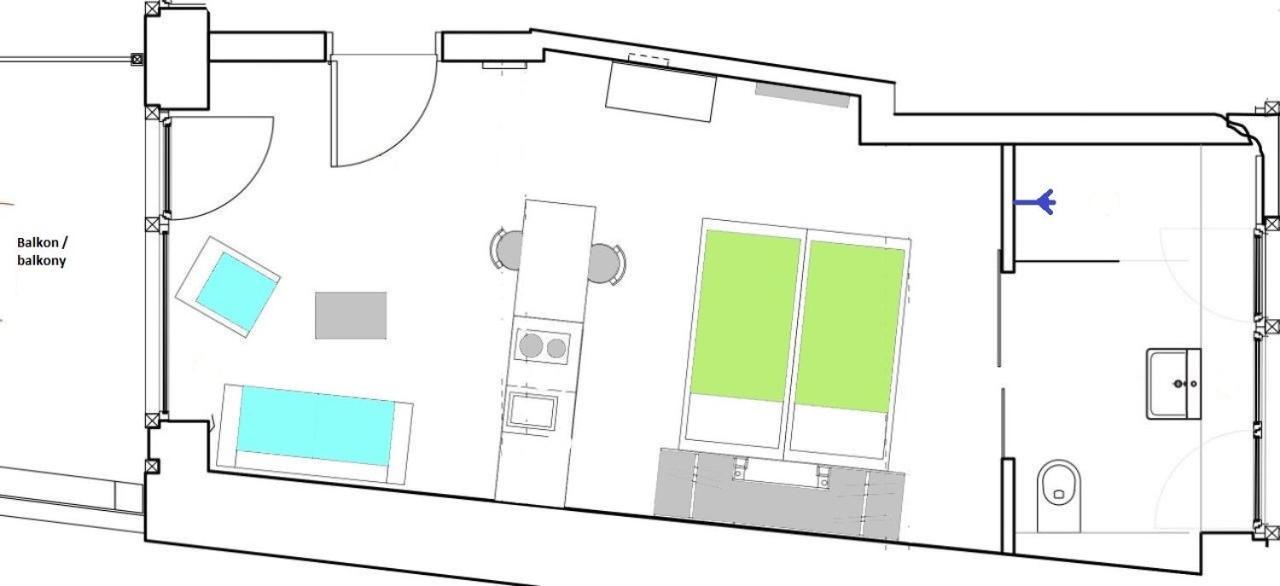 1463 Apartmenthaus คาร์ลสรูเฮอ ภายนอก รูปภาพ
